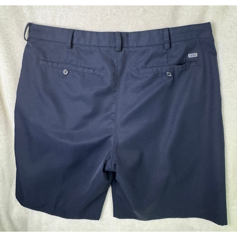 IZOD Men's Size 40 Navy Blue Flat Front Casual Golf Shorts Bangladesh